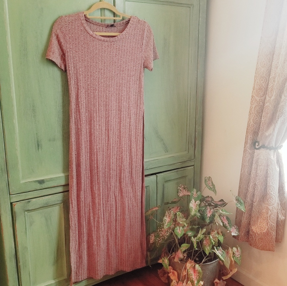 M Purple T-shirt Maxi Dress